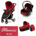 4Baby Atomic babakocsi piros 3:1