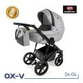 Adbor OX-V 04 babakocsi szürke-fekete