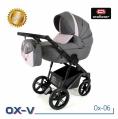 Adbor OX-V 06 babakocsi rózsa-szürke