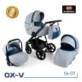 Adbor OX-V 07 babakocsi szürke-kék