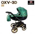 Adbor OXV-3D babakocsi 08 zöld/fekete