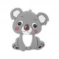 Akuku hűtőrágóka Koala szürke szilikon