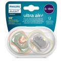 Avent 3100 játszócumi 6-18hó Ultra air oroszlán,víziló fiús