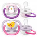 Avent 9374 játszócumi 0-6hó lányos Ultra Air Animals