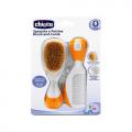 Chicco 65690 fésű+kefe NARANCS természetes sörte