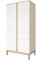 Faktum Loop W 2osztású szekrény (White&Oak) 96*58*192cm