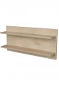 Faktum Peak NW falipolc 80*16*37cm (Natural Oak & White)