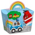 Lego 10957 Tűzoltó helikopter és rendőrautó Duplo