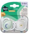Tommee Tippee 333803 0-6hó Night Time játszócumi 2db