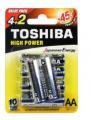 Toshiba TO-9255 AA ceruza elem alkáli High Power db-ra