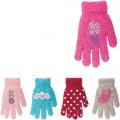 Yo kesztyű RED-0200G lány 14cm 5ujjas mintás, akryl