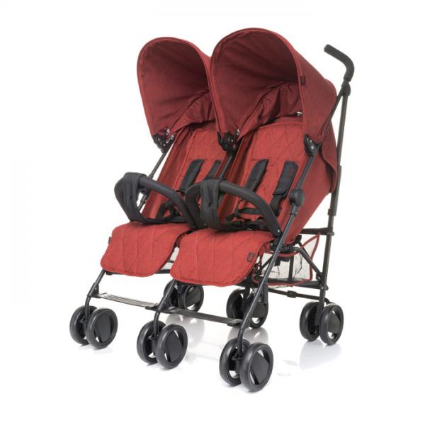 4Baby Twins sport ikerbabakocsi piros