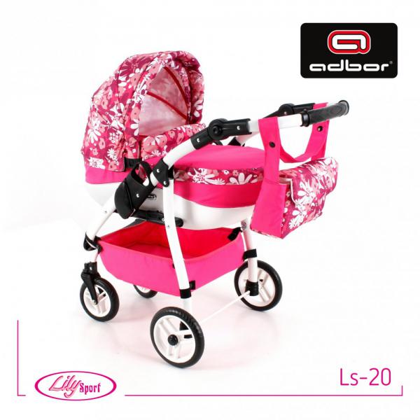 Adbor Lily sport 20 játékbabakocsi