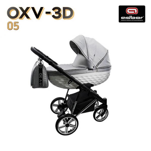 Adbor OXV-3D babakocsi 05 szürke/fehér