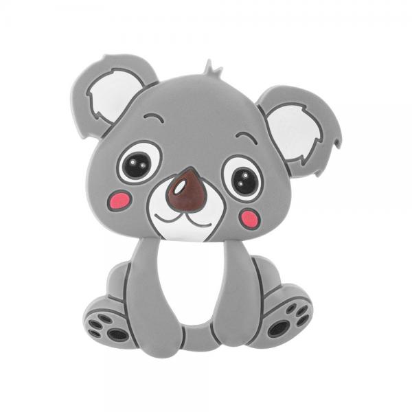 Akuku hűtőrágóka Koala szürke szilikon