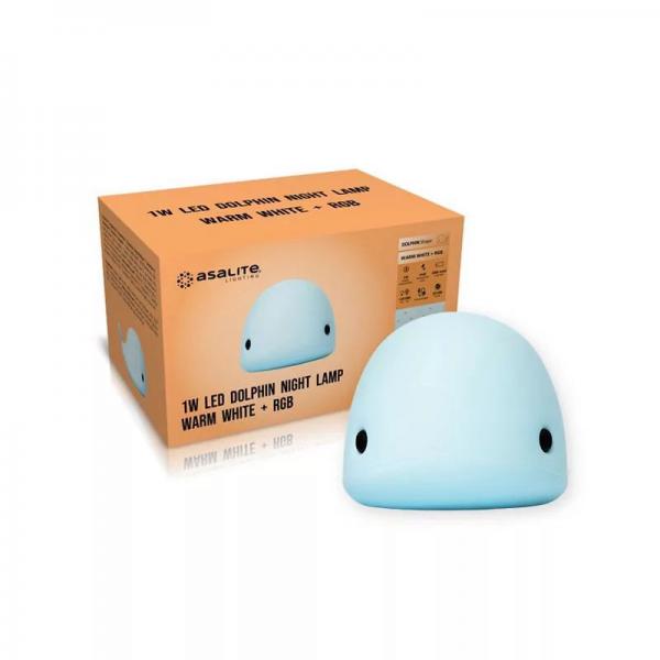 Asalite Delfin éjjelifény LED  1W babaszobába