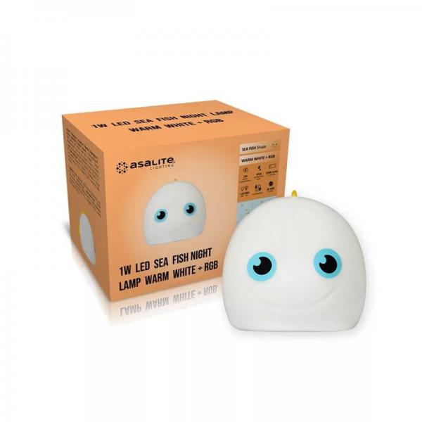 Asalite Halacska éjjelifény   LED 1W