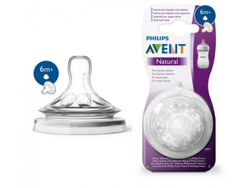 Avent 4133 etetőcumi Y vágású 6+ Natural