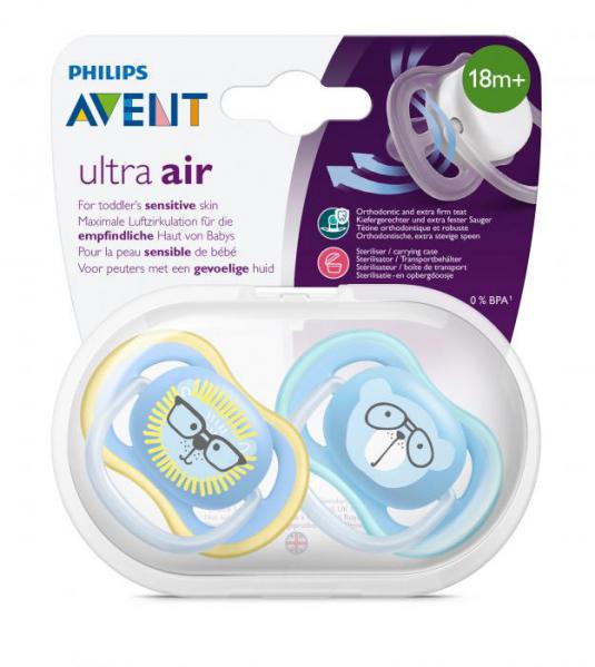 Avent 6210 játszócumi fiús 18hó+ oroszlános SCF349/14 2db