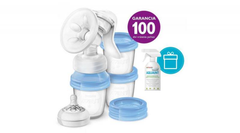 Avent Natural kézi mellszívó+aquaint 500ml
