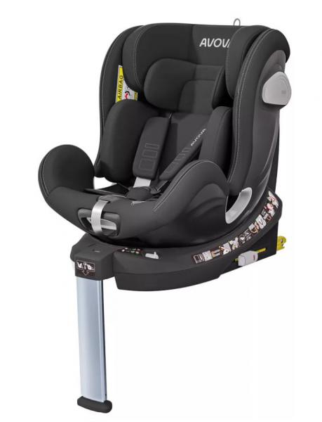 Avova Swan-fix autósülés Pearl Black I-Size 40-125cm