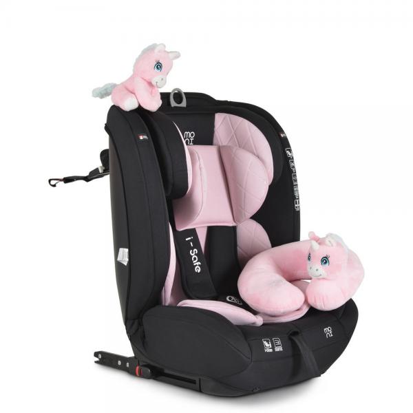 Babavilág autósülés Isafe Pink Isize és Isofix 76-150cm