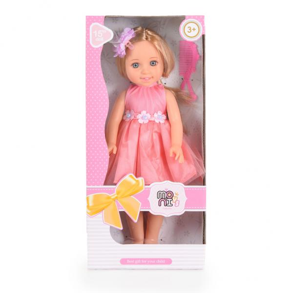 Babavilág baba 38cm masnival  fésűvel