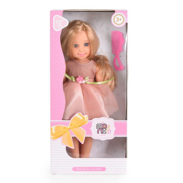 Babavilág baba 38cm tüll szoknyás fésűvel