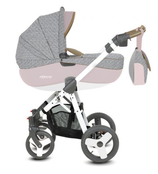 Babyactive babakocsi Mommy 09 rózsaszín hordozóval