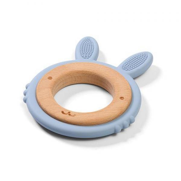 Babyono 1076/03 rágóka Nyuszi fa/szilikon