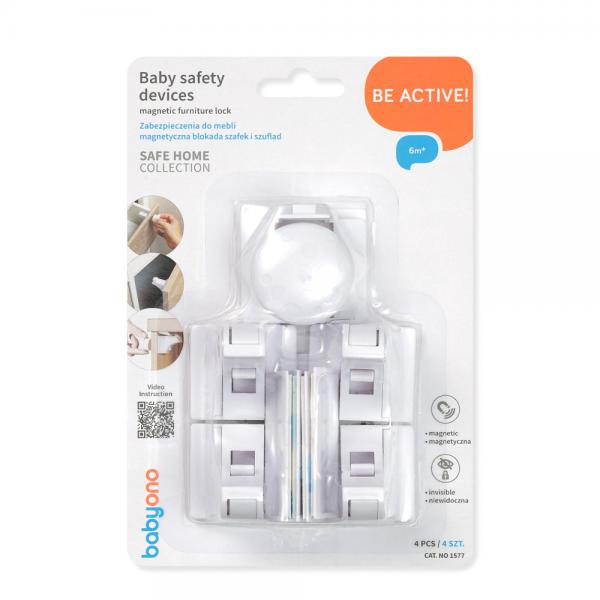 Babyono 1577 mágneses zár bútorhoz 4db plussz kulcs