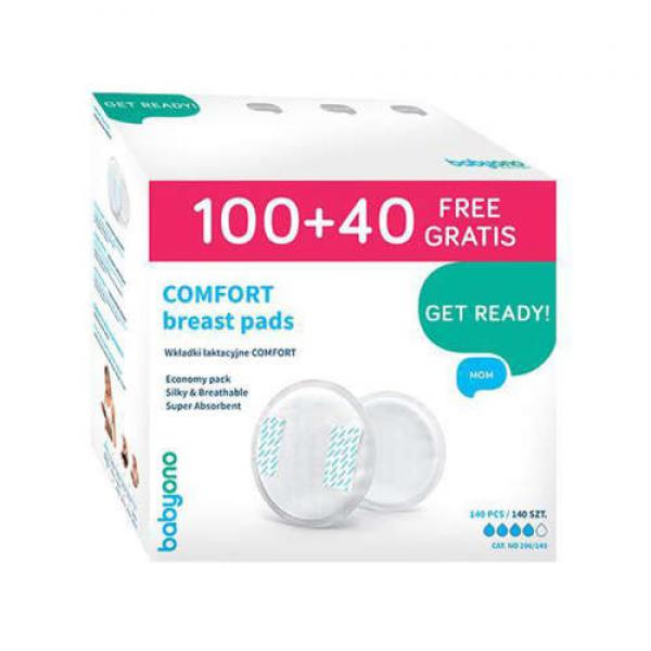 BabyOno 296/140 melltartóbetét Comfort eldobható 100+40db