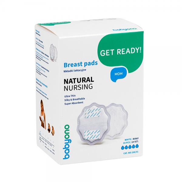 BabyOno 298/01 melltartóbetét 24db-os fehér Natoral Nursing