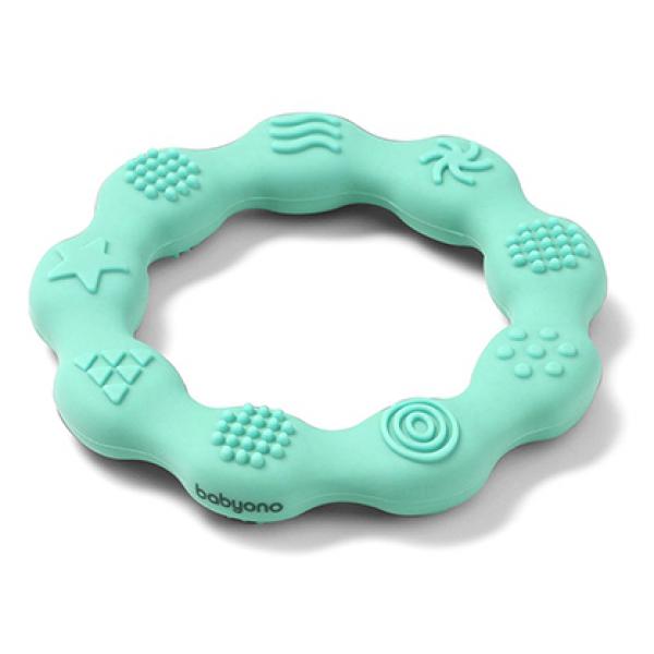 Babyono 825/03 rágóka RING kék szilikon gyűrű