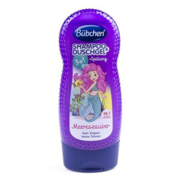 Bübchen 12442724 Sellő 3in1 230ml sampon+öblítő+fürdető