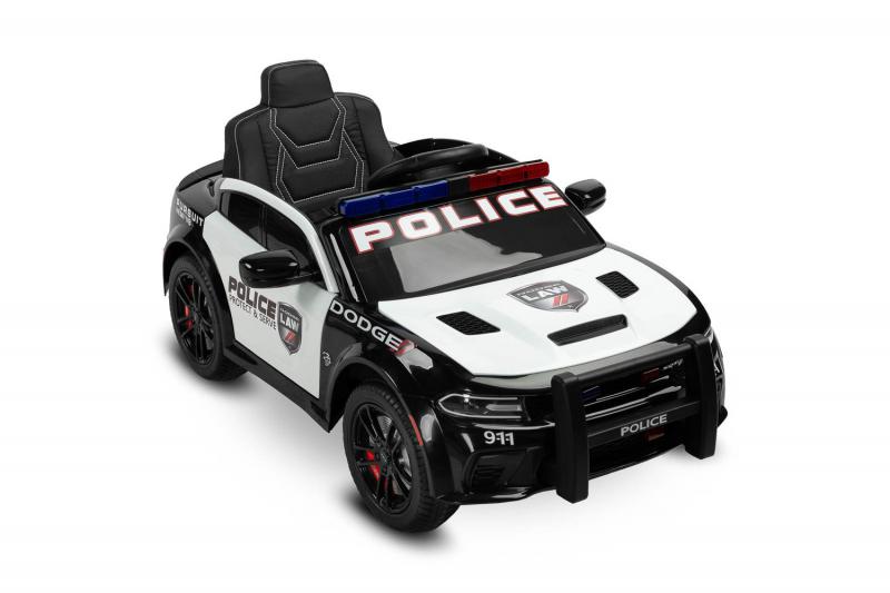 Caretero elektromos Dodge Charger rendőrautó fehér TOYZ-7161