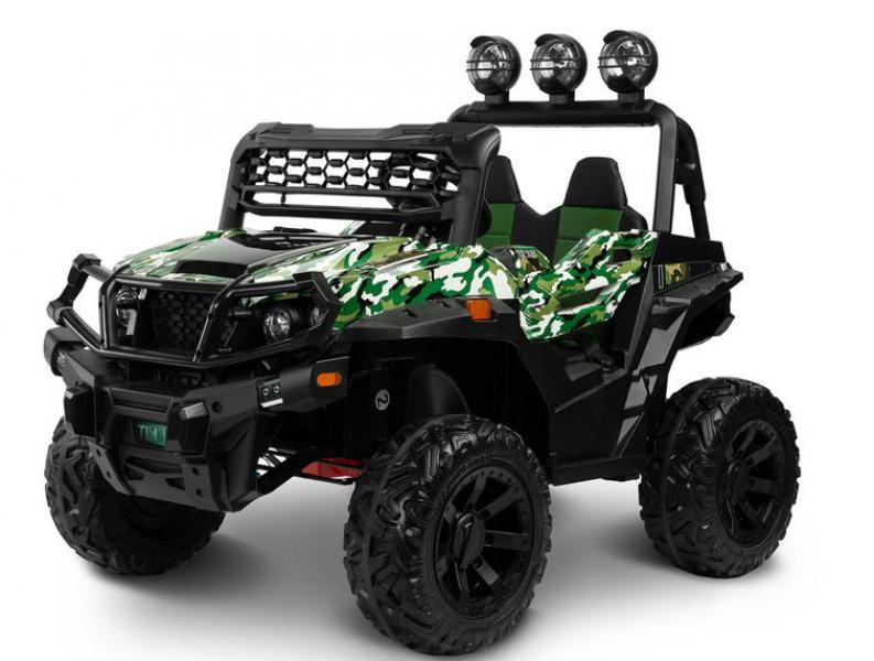 Caretero elektromosautó Timus terepmintás 71532