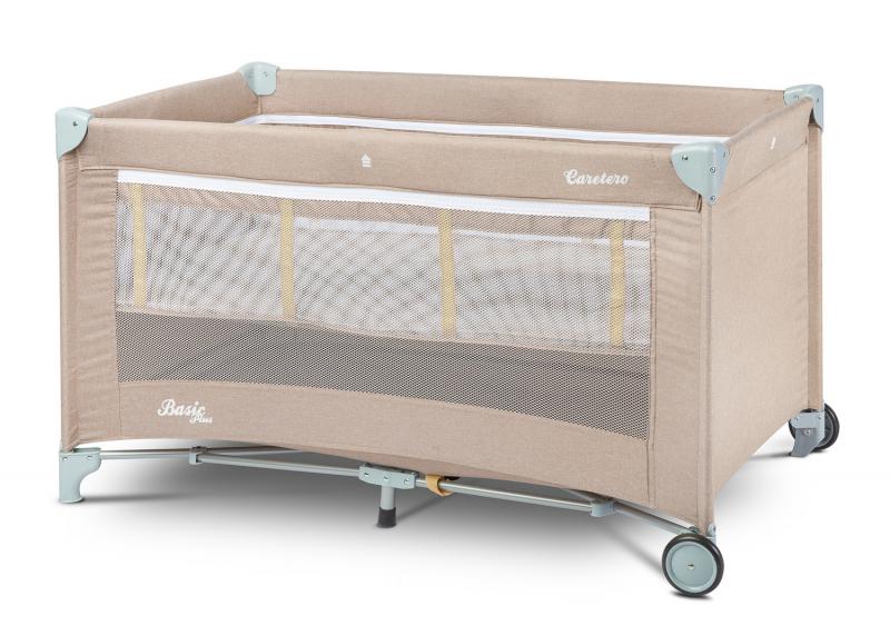 Caretero utazóágy beige TERO-3932 Basic Plus emelhető