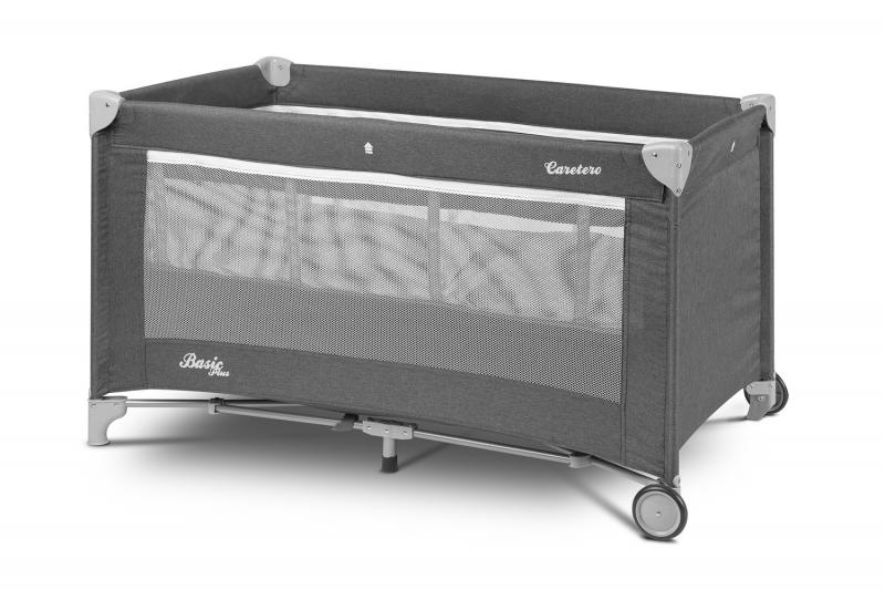 Caretero utazóágy grafit TERO-3936 Basic Plus emelhető