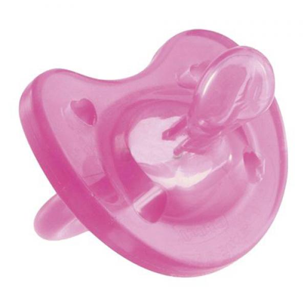Chicco 27121 játszócumi 4m+ szilikon pink Physio Soft