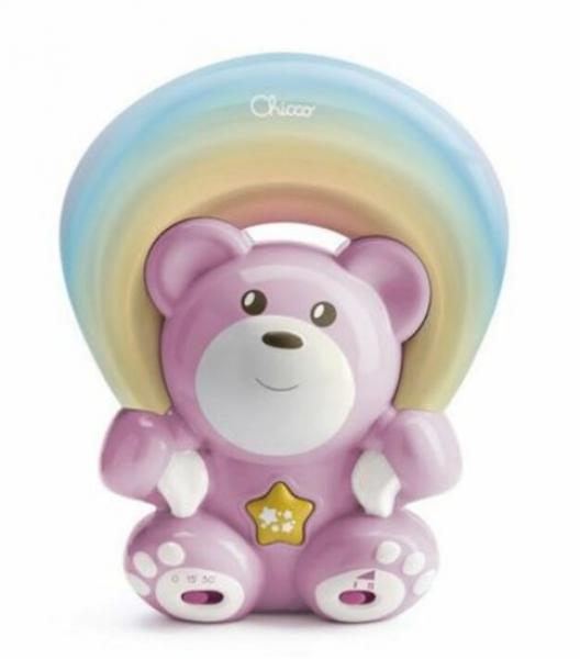 Chicco 104741 Rózsaszín macis projektor Rainbow