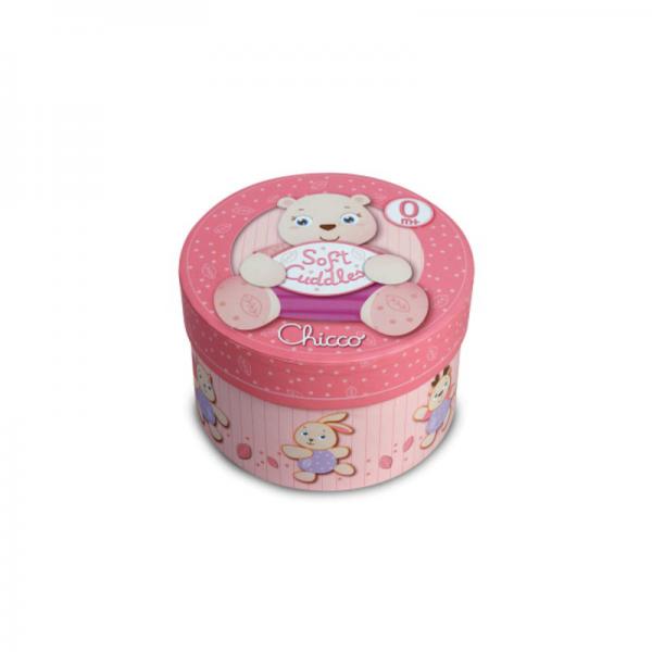Chicco 74951 PINK puha mackó díszdobozos 0m+