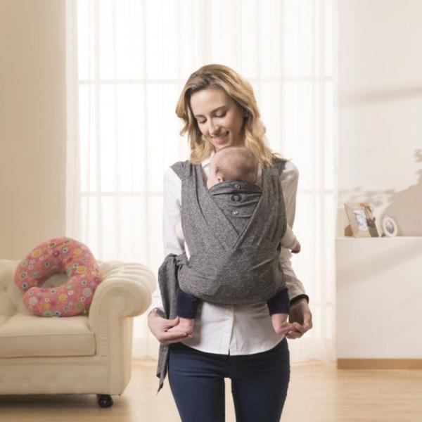 Chicco Boppy ComfyFit Grey hordozókendő