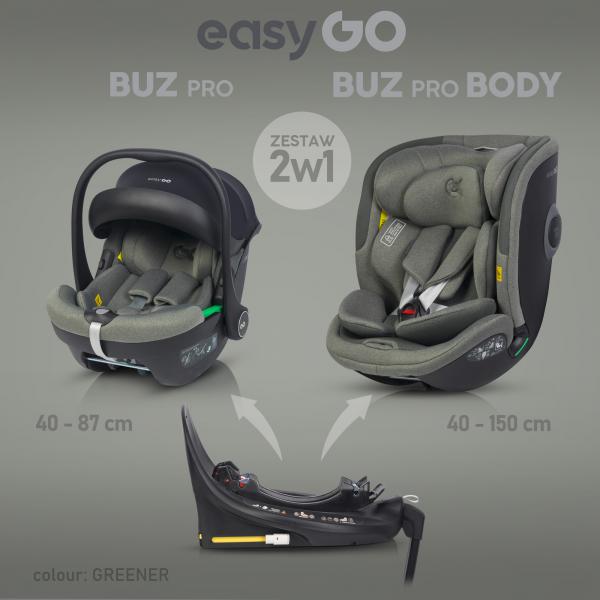 Easygo Buz pro 2:1 greener autósülés