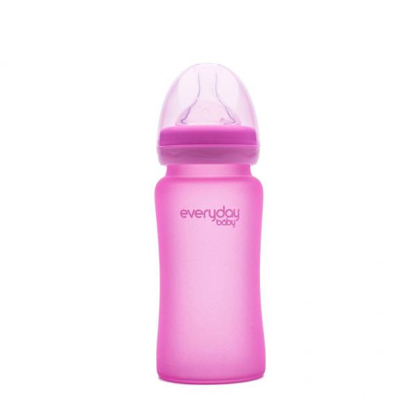 Everyday 262225 240ml üveg cumisüveg 3-6hó Rózsa, ütésálló