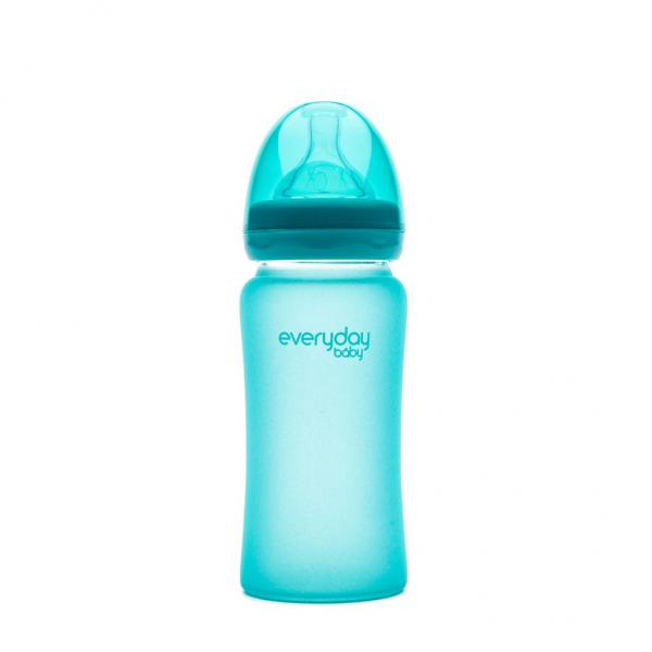 Everyday 262232 240ml üveg cumisüveg 3-6hó Türkiz, ütésálló