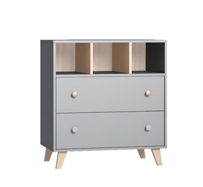 Faktum Colette SZ komód 86*48*92cm (SZÜRKE)