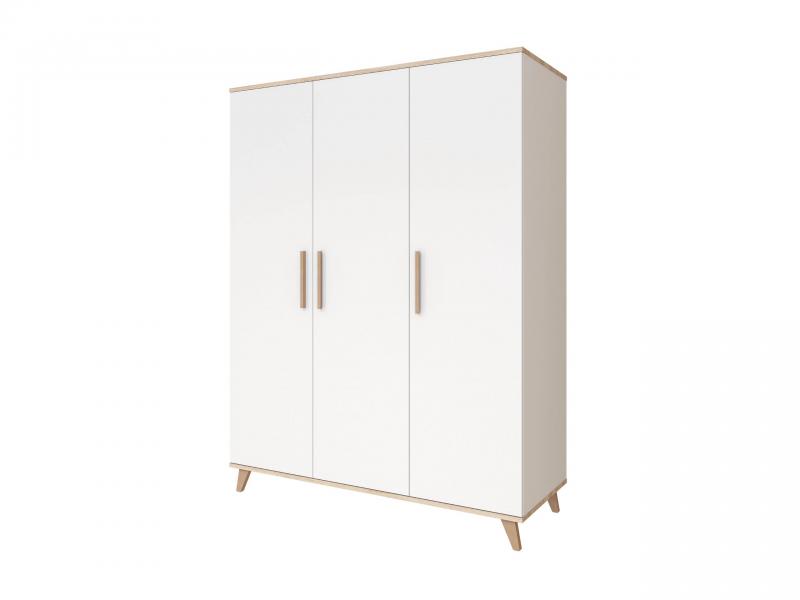 Faktum Flip W 3osztású szekrény White&Oak