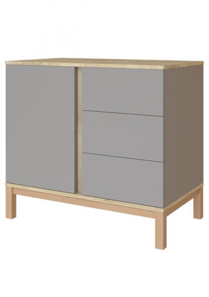 Faktum Loop G komód (Grey&Oak) 96*58*88cm