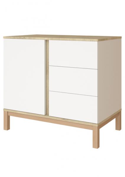 Faktum Loop W komód (White&Oak) 96*58*88cm